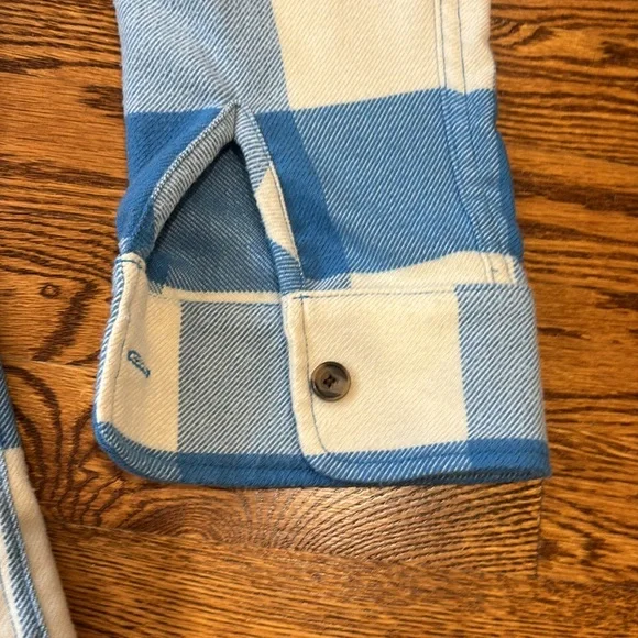 Aviator Nation Blue and White Plaid Button Down Shirt - Picture 5 of 7